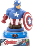 Nočná stolná LED lampička Avengers Kapitán Amerika 3D figúrka